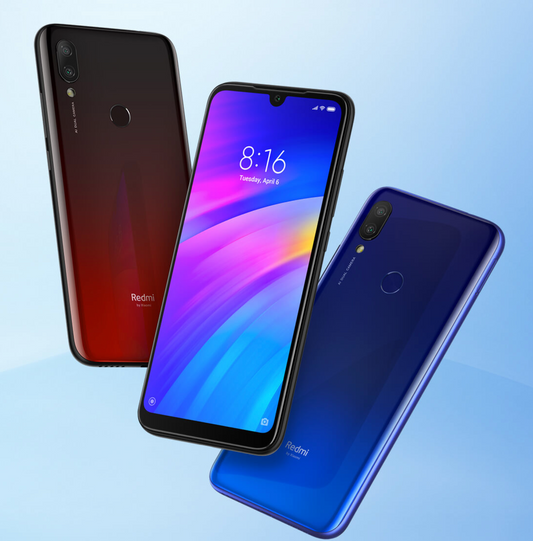 “📱 Xiaomi Redmi 7 32 GB Azul Comet: Teléfono Móvil con 4 GB RAM, Pantalla 4K HD, Android 12 y Batería de 5000 mAh | Respuesta Rápida y Alto Rendimiento”